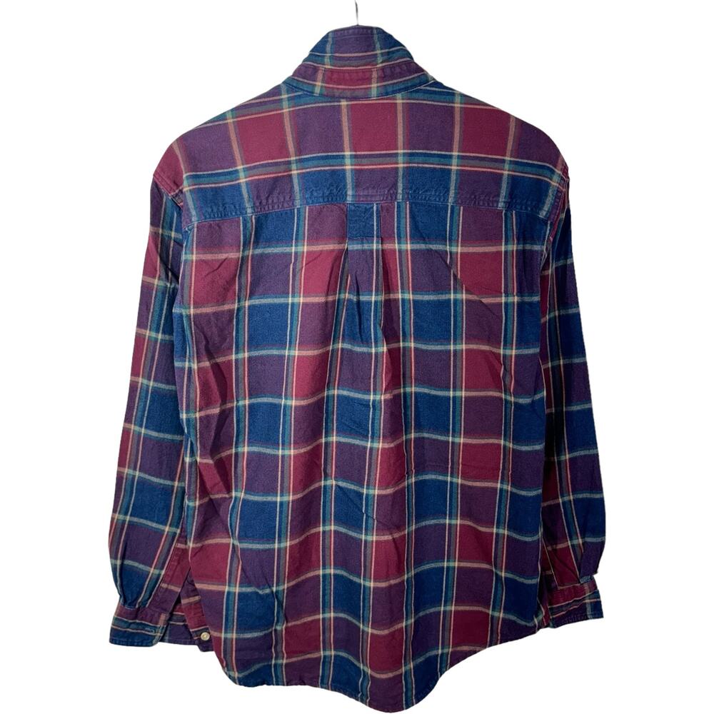 L.L. Bean Plaid Button Up - image 5